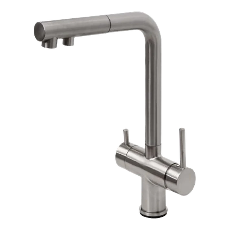 Robinet 3 voies 3VD 10 M – Métal brossé