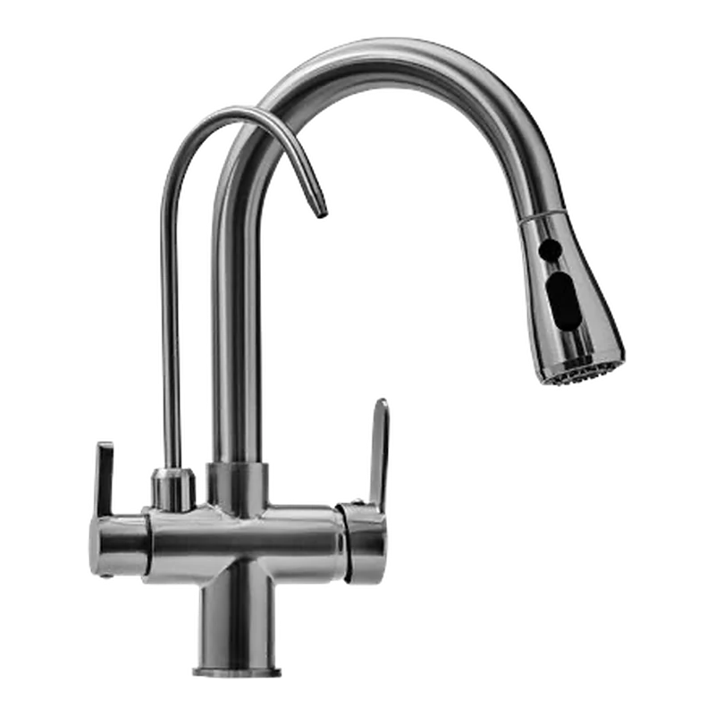 Robinet 3 voies 3VD 11 MB – Métal brossé