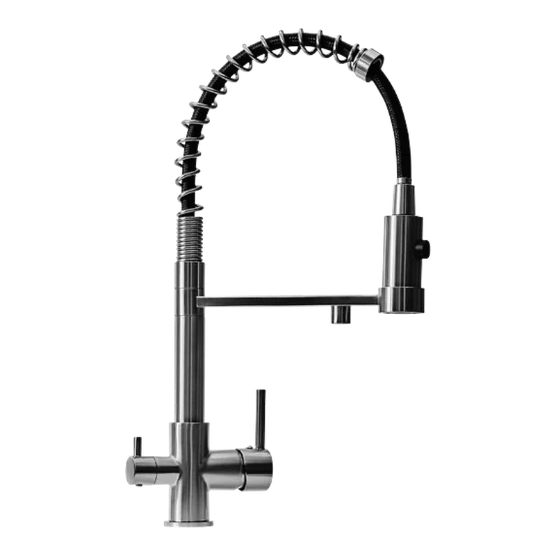 Robinet 3 voies 3VD 12 MB – Métal brossé