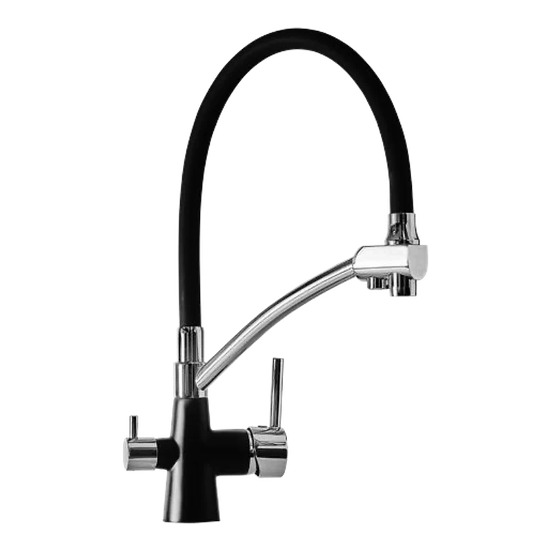 Robinet 3 voies 3VD 16 NC – Noir et chrome