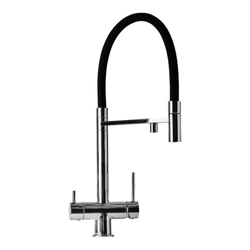 Robinet 3 voies 3VD 19 C – Chrome et noir